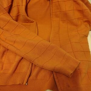 Crew Neck Women's Sweater in Warm Orange
